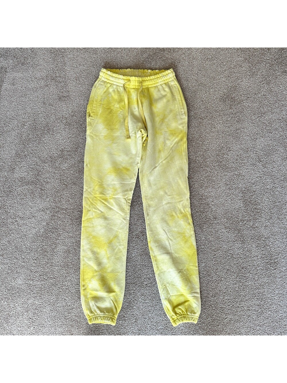 Talentless Women's Yellow Tie-Dye Sweatpants Size S
